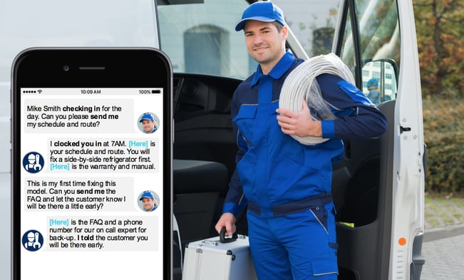 Field employee chatbot use case Field employee chatbot use case