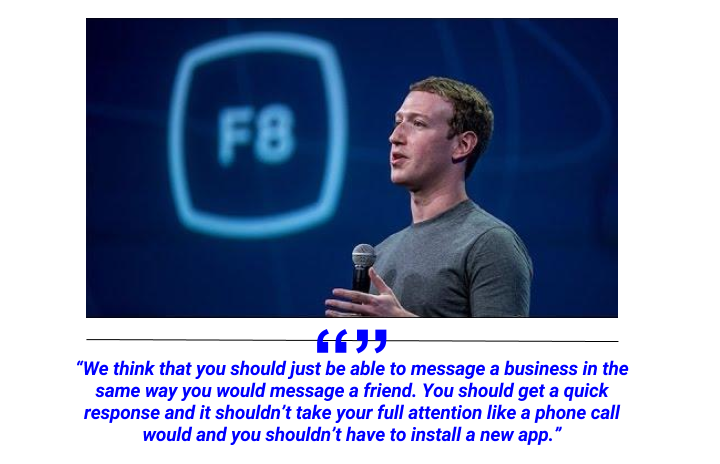 Mark Zuckerburg at the 2017 F8 Conference