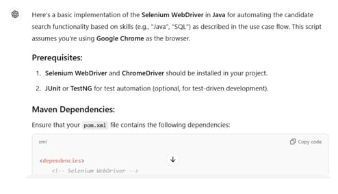 Generating automated scripts