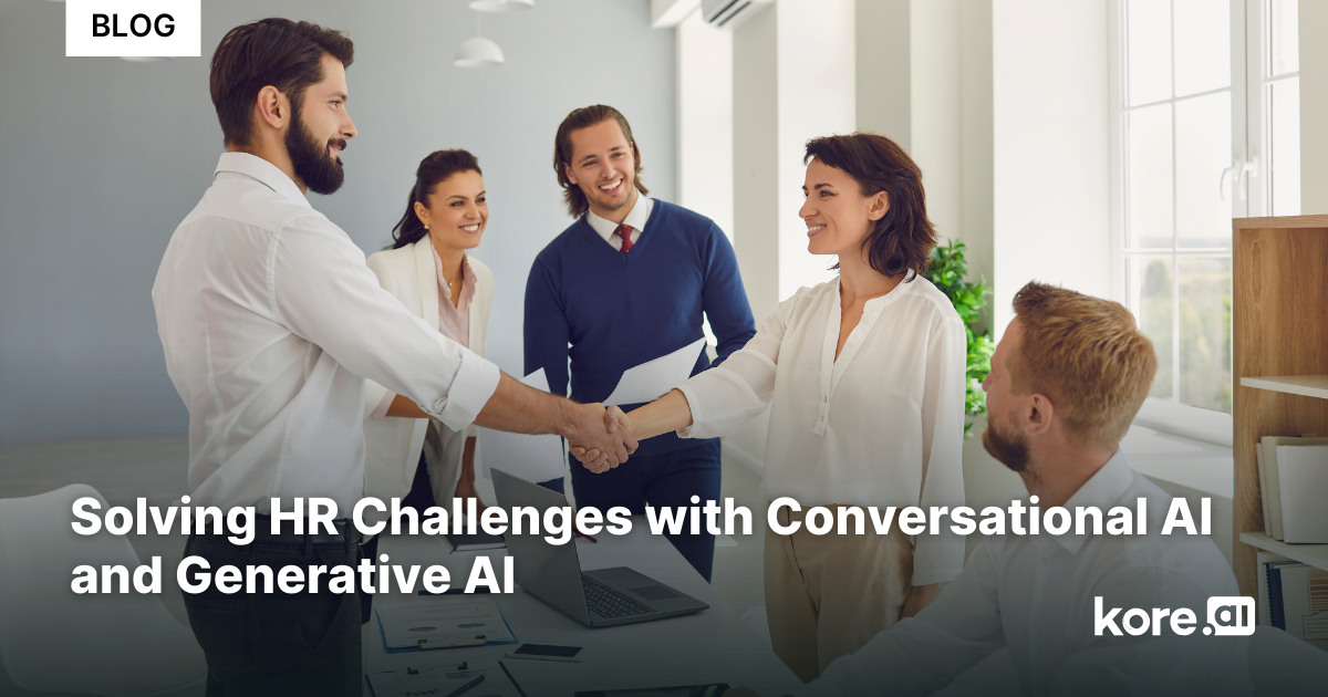 Solving HR Challenges with Conversational AI and Generative AI